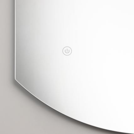 Brilagi - Oglindă LED pentru baie MEZZO, 18 W, 230 V, 60 x 50 cm, IP44, CRI 90, dimabilă + CCT (temperatură de culoare reglabilă)