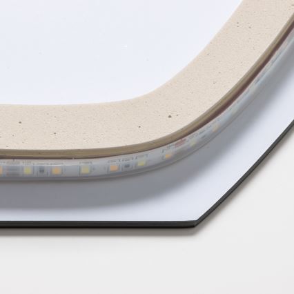 Brilagi - Oglindă LED pentru baie MEZZO, 18 W, 230 V, 60 x 50 cm, IP44, CRI 90, dimabilă + CCT (temperatură de culoare reglabilă)