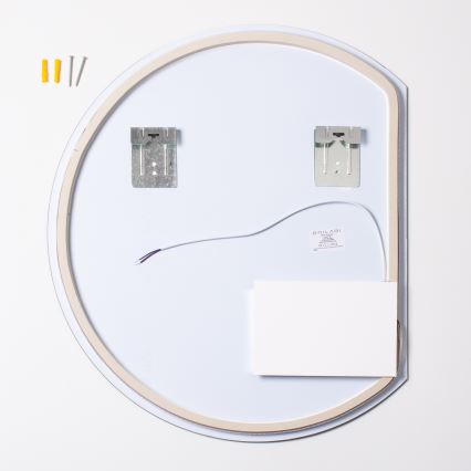 Brilagi - Oglindă LED pentru baie MEZZO, 18 W, 230 V, 60 x 50 cm, IP44, CRI 90, dimabilă + CCT (temperatură de culoare reglabilă)