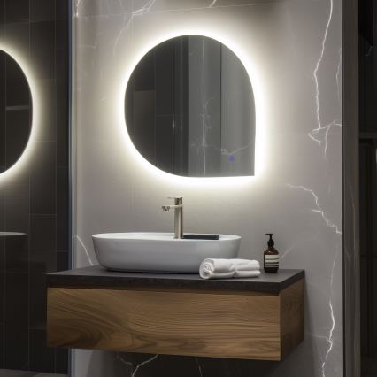 Brilagi - Oglindă LED pentru baie RICADI, LED 19W/230V, 60x60 cm, IP44, CRI 90, reglabilă + CCT
