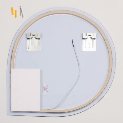 Brilagi - Oglindă LED pentru baie RICADI, LED 19W/230V, 60x60 cm, IP44, CRI 90, reglabilă + CCT