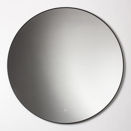 Brilagi - Oglindă LED pentru baie VENA BLACK LED/26W/230V Ø 80 cm IP44 CRI 90 dimabilă + CCT