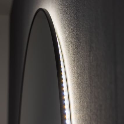 Brilagi - Oglindă LED pentru baie VENA BLACK LED/26W/230V Ø 80 cm IP44 CRI 90 dimabilă + CCT