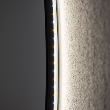 Brilagi - Oglindă LED pentru baie VENA BLACK LED/26W/230V Ø 80 cm IP44 CRI 90 dimabilă + CCT