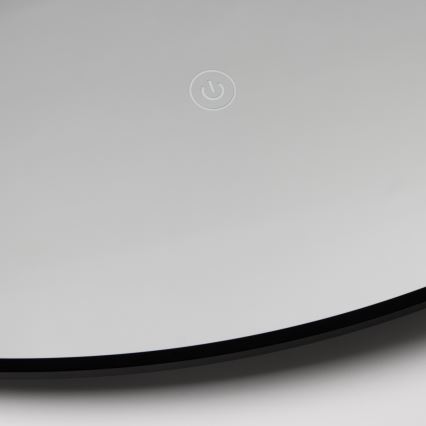 Brilagi - Oglindă LED pentru baie VENA BLACK LED/26W/230V Ø 80 cm IP44 CRI 90 dimabilă + CCT