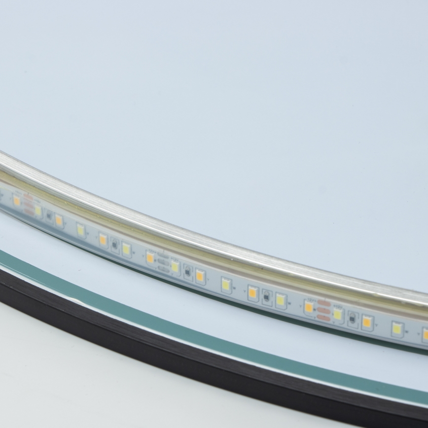 Brilagi - Oglindă LED pentru baie VENA BLACK LED/26W/230V Ø 80 cm IP44 CRI 90 dimabilă + CCT