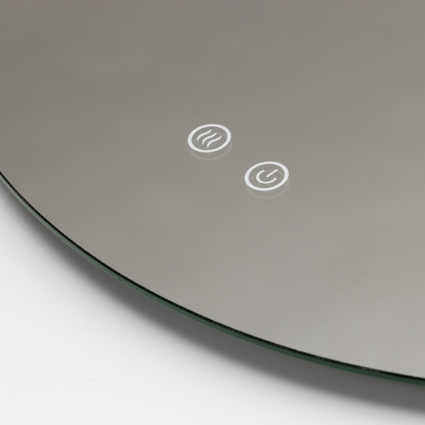 Brilagi - Oglindă încălzită pentru baie DEMI ECO LED, 12W, 230V, Ø 60 cm, IP44, CRI 90, dimmabilă + CCT