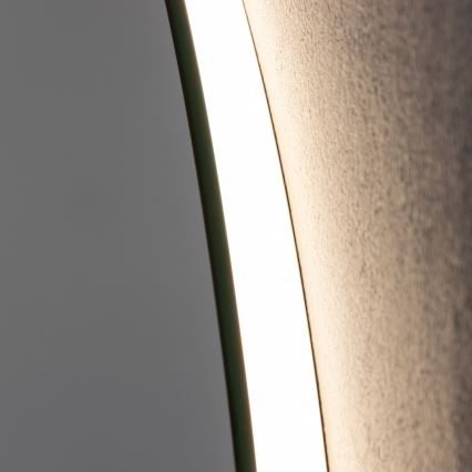 Brilagi - Oglindă LED de baie încălzită DEMI PRO, 20W, 230V, Ø 60 cm, IP44, CRI 90, dimabilă + CCT