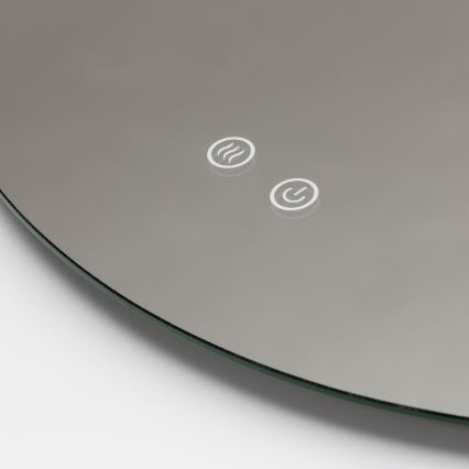 Brilagi - Oglindă LED de baie încălzită DEMI PRO, 20W, 230V, Ø 60 cm, IP44, CRI 90, dimabilă + CCT