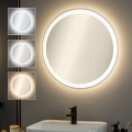 BRILAGI - Oglindă LED încălzită pentru baie AVA ECO LED/11,5W/230V Ø 60 cm IP44 CRI 90 reglabilă + CCT
