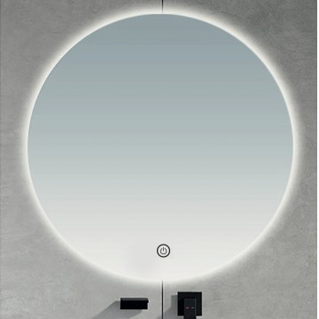 Brilagi - Oglindă LED pentru baie LUNA, 26W/230V, Ø 80 cm, IP44, CRI 90, reglabilă + CCT