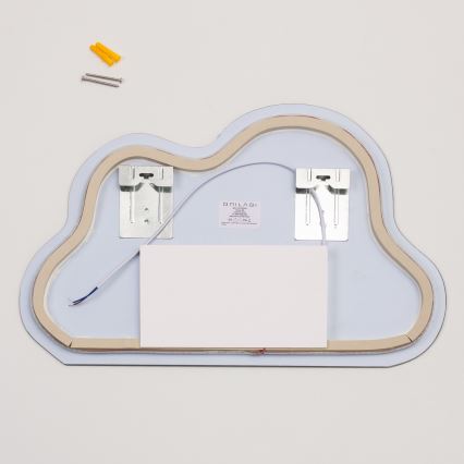 Brilagi - Oglindă LED de baie NUVOLA, 19W, 230V, 37x60 cm, IP44, CRI 90, reglabilă + CCT