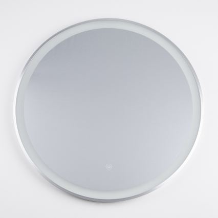 Brilagi - Oglindă LED de baie TORINO LED/19W/230V diametru 60 cm argintie IP44 CRI 90 reglabilă + CCT