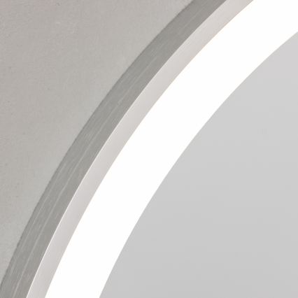 Brilagi - Oglindă LED de baie TORINO LED/19W/230V diametru 60 cm argintie IP44 CRI 90 reglabilă + CCT