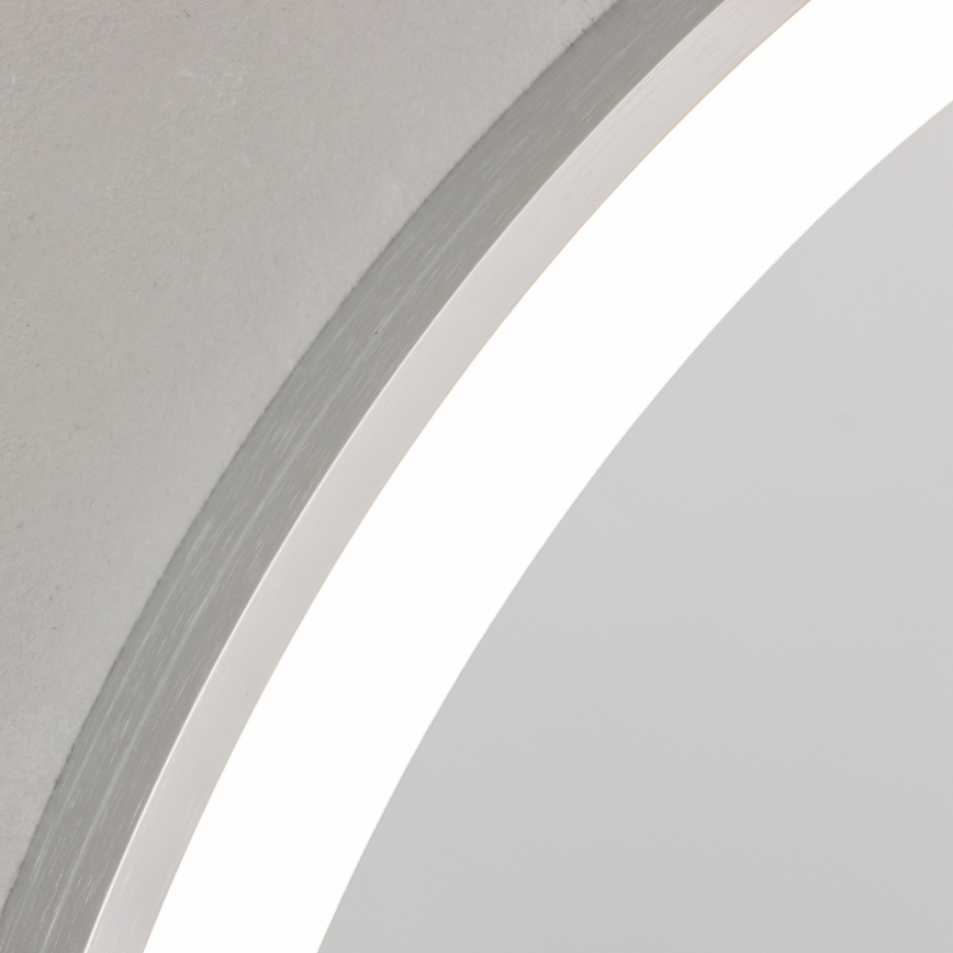 Brilagi - Oglindă LED de baie TORINO LED/19W/230V diametru 60 cm argintie IP44 CRI 90 reglabilă + CCT
