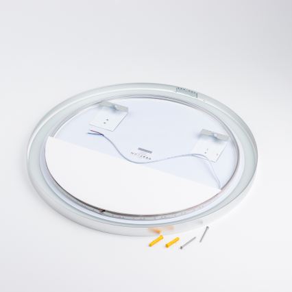 Brilagi - Oglindă LED de baie TORINO LED/19W/230V diametru 60 cm argintie IP44 CRI 90 reglabilă + CCT