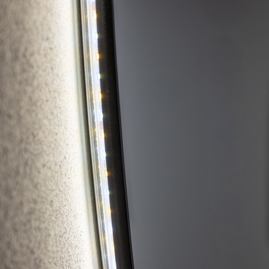 Brilagi - Oglindă de baie LED VENA BLACK, 32W/230V, Ø 100 cm, IP44, CRI 90, reglabilă + CCT
