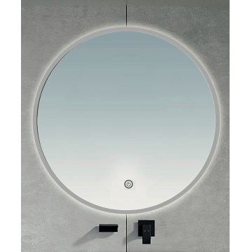 BRILAGI - Oglindă LED pentru baie VENA SILVER LED/19W/230V Ø 60 cm IP44 CRI 90 reglabilă + CCT