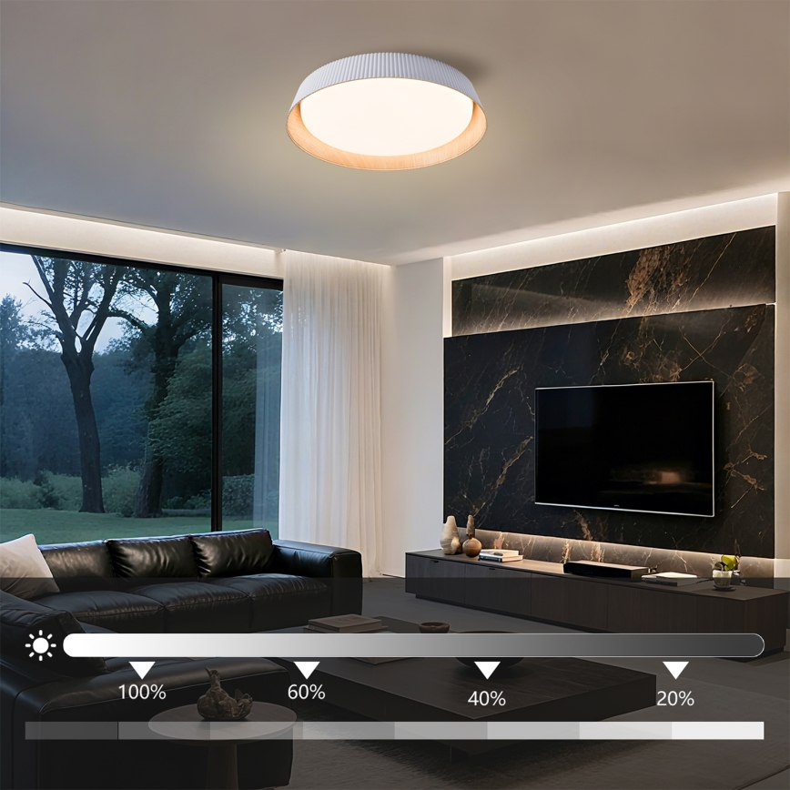 Brilagi - Plafonieră LED reglabilă ORINO LED/54W/230V 3000-6000K albă Ø 43 cm + telecomandă