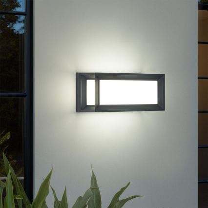 Brilagi - Aplică LED de perete pentru exterior cu senzor PARKER LED/12W/230V antracit IP44
