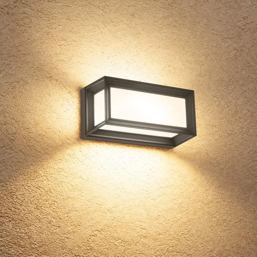 Brilagi - Aplică LED de perete pentru exterior cu senzor PARKER LED/12W/230V antracit IP44