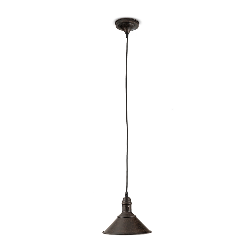 BRILAGI - Pendul cu cablu FORGE 1xE27/60W/230V Ø 22 cm maro