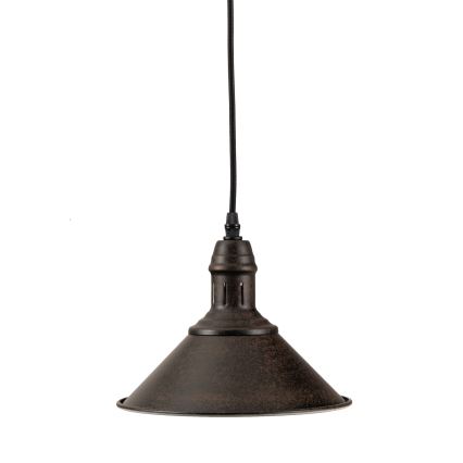 BRILAGI - Pendul cu cablu FORGE 1xE27/60W/230V Ø 22 cm maro
