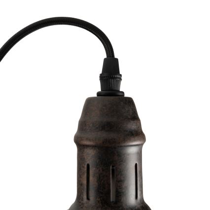 BRILAGI - Pendul cu cablu FORGE 1xE27/60W/230V Ø 22 cm maro