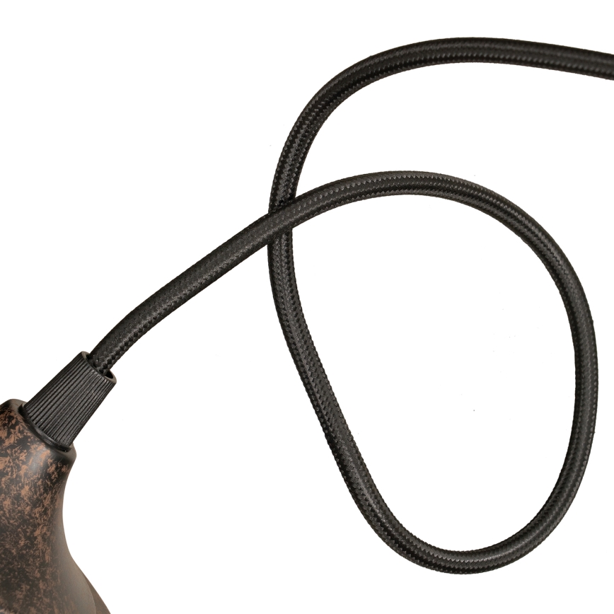 BRILAGI - Pendul cu cablu FORGE 1xE27/60W/230V Ø 22 cm maro