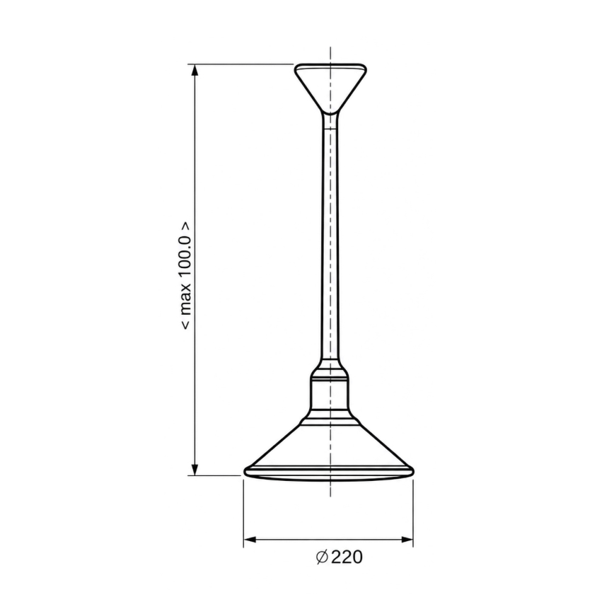 BRILAGI - Pendul cu cablu FORGE 1xE27/60W/230V Ø 22 cm maro