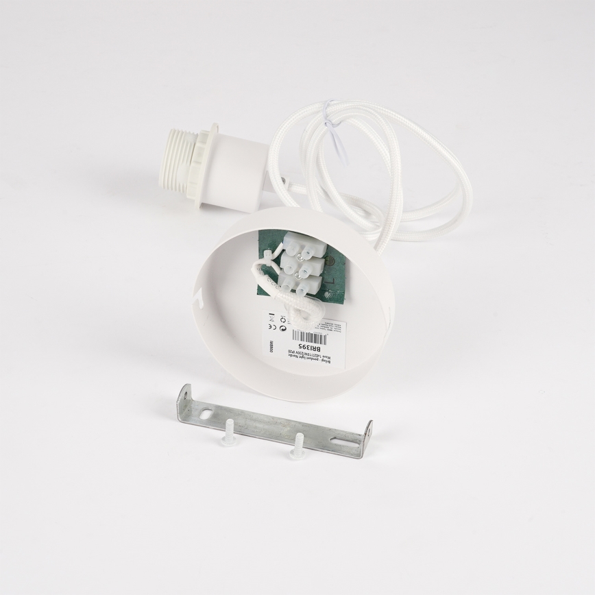 Brilagi - Pendul cu cablu NORDIC WAVE 1xE27/15W/230V Ø 32 cm in/alb