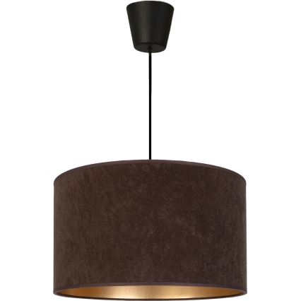 Brilagi - Pendul cu cablu VELVET, 1xE27/60W/230V, diam. 40 cm, maro/auriu
