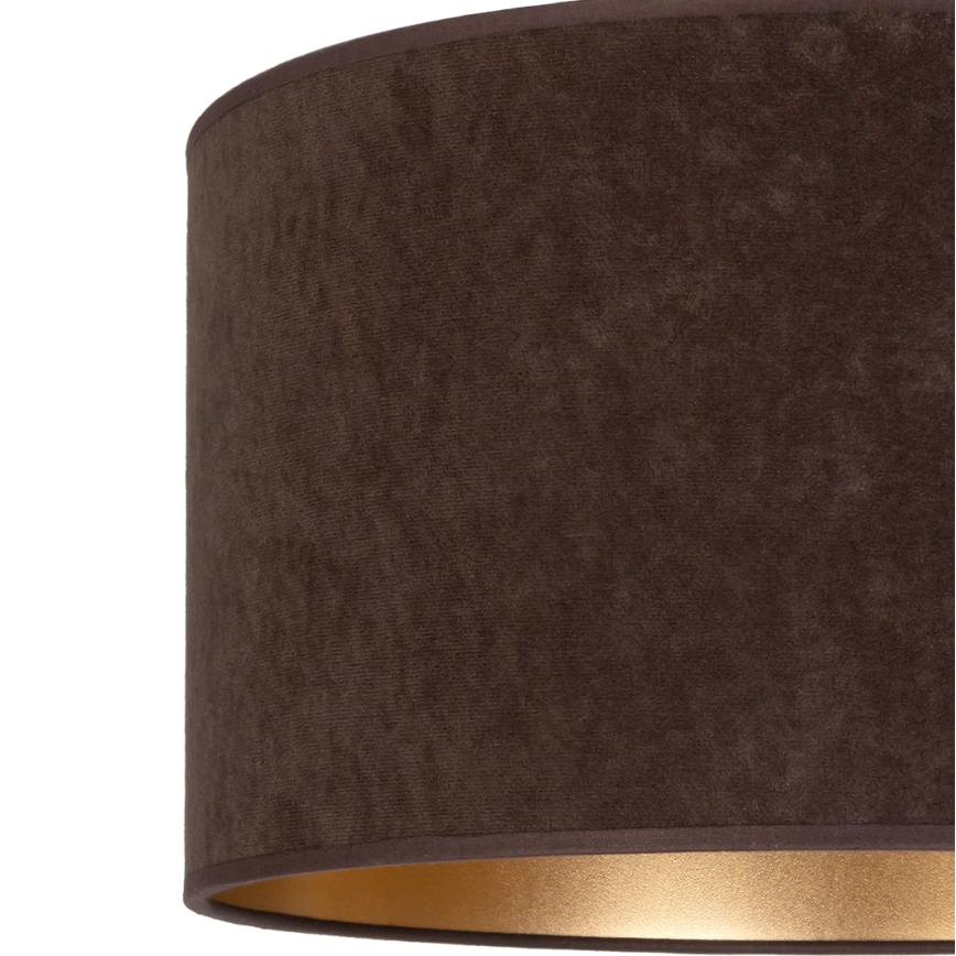 Brilagi - Pendul cu cablu VELVET, 1xE27/60W/230V, diam. 40 cm, maro/auriu