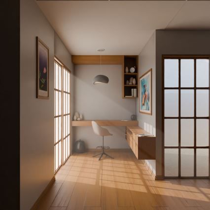 Brilagi - Pendul cu cablu WABI SABI 1xE27/40W/230V, gri