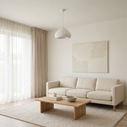 Brilagi - Pendul cu cablu WABI SABI 1xE27/40W/230V Ø 32 cm alb