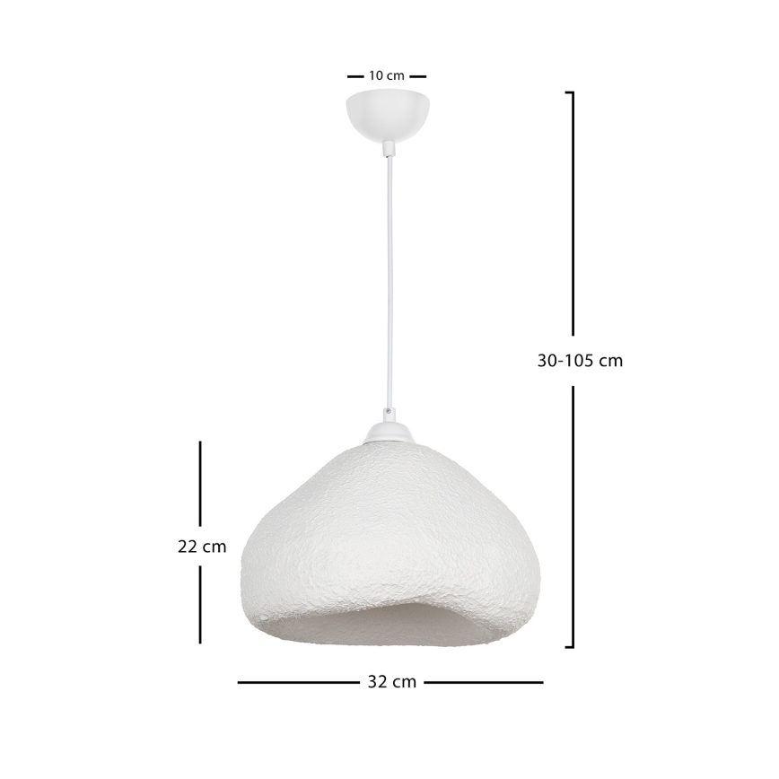 Brilagi - Pendul cu cablu WABI SABI 1xE27/40W/230V Ø 32 cm alb