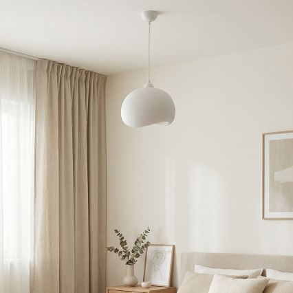 Brilagi - Pendul cu cablu WABI SABI 1xE27/40W/230V Ø34 cm alb