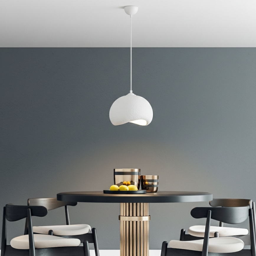 Brilagi - Pendul cu cablu WABI SABI 1xE27/40W/230V Ø34 cm alb