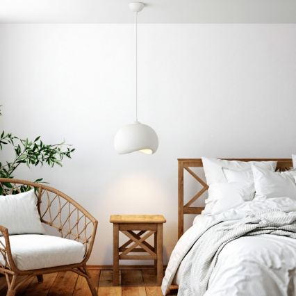 Brilagi - Pendul cu cablu WABI SABI 1xE27/40W/230V Ø34 cm alb