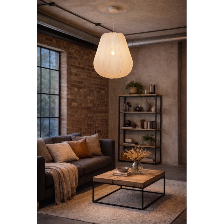 Brilagi - Pendul LED cu cablu ARVEN 1xE27/8W/230V Ø 37 cm, alb