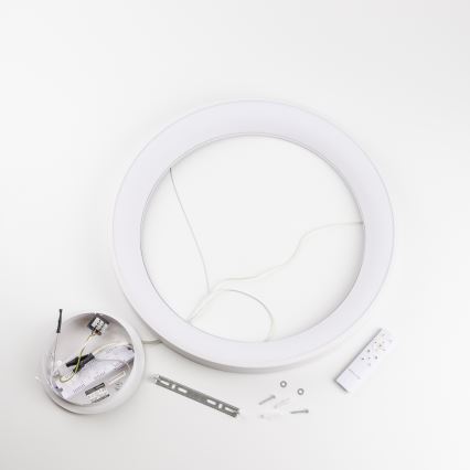 Brilagi - Lustra LED reglabilă suspendată pe cablu FALCON II LED/99W/230V 3000-6500K Ø 60 cm alb + telecomandă