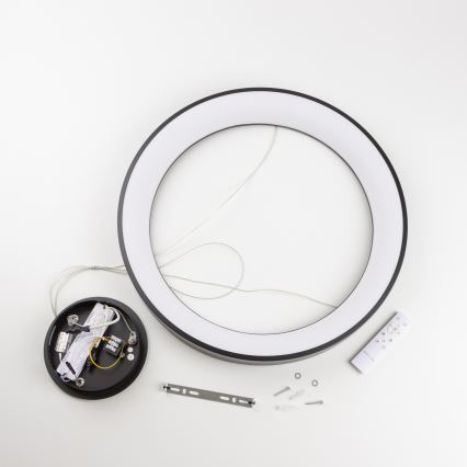 Brilagi - Lustră LED reglabilă pe cablu FALCON II, 99W, 230V, 3000-6500K, Ø 60 cm, neagră + telecomandă