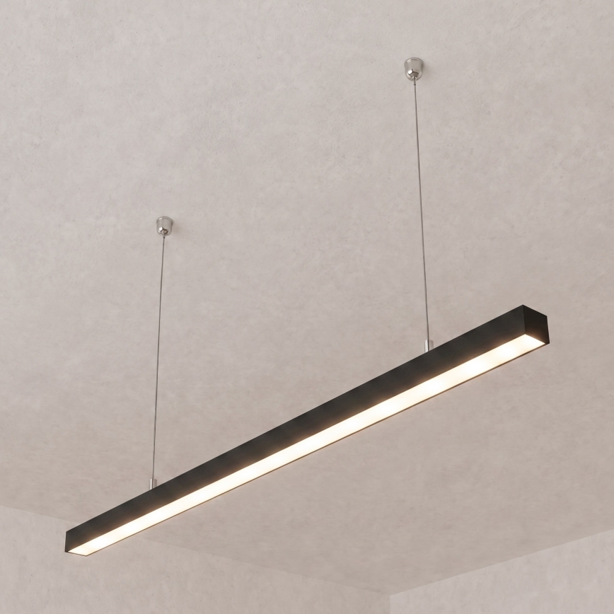 Brilagi - Lampă suspendată LED FULLDAY, 30/40/50W, 230V, 2700/4000/6000K, 150 cm, neagră