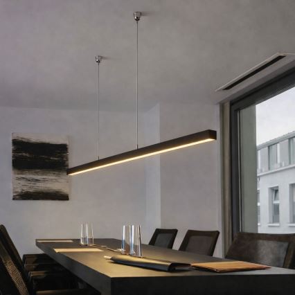 Brilagi - Lampă suspendată LED FULLDAY, 30/40/50W, 230V, 2700/4000/6000K, 150 cm, neagră