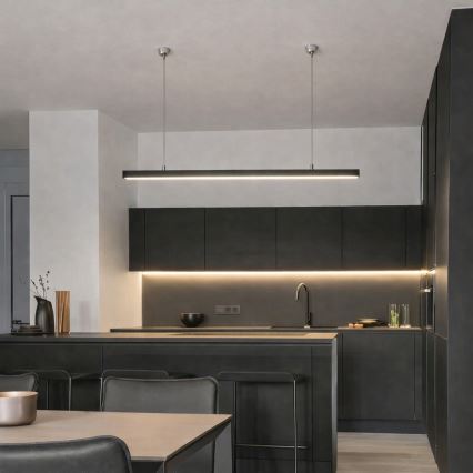 Brilagi - Lampă suspendată LED FULLDAY, 30/40/50W, 230V, 2700/4000/6000K, 150 cm, neagră