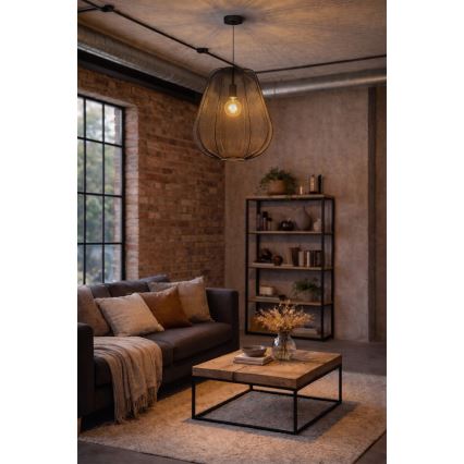 Brilagi - Pendul LED pe cablu ARVEN 1xE27/8W/230V, Ø 37 cm, negru