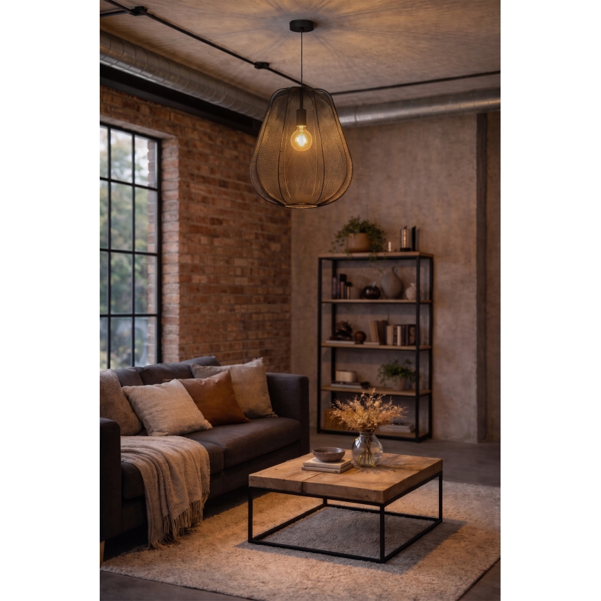 Brilagi - Pendul LED pe cablu ARVEN 1xE27/8W/230V, Ø 37 cm, negru