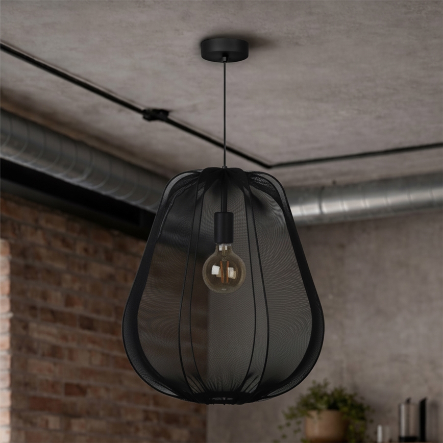 Brilagi - Pendul LED pe cablu ARVEN 1xE27/8W/230V, Ø 37 cm, negru