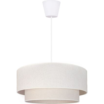 Brilagi - Pendul LED pe cablu BOHO ECO 1xE27/10W/230V Ø 40 cm crem