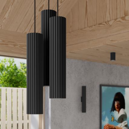 Brilagi - Pendul LED pe cablu CRESTO 3xGU10/10W/230V negru